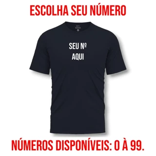Camisa Masculina Camiseta Futebol Dry Fit Academia Esportivo Treino - ESCOLHA SEU NÚMERO