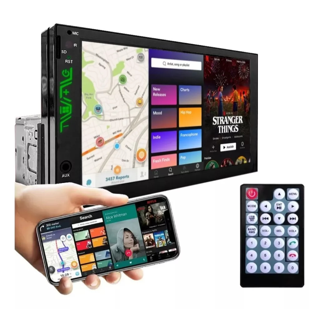 Central Multimidia Mp10 Carplay Android Auto 2 Din | Shopee Brasil
