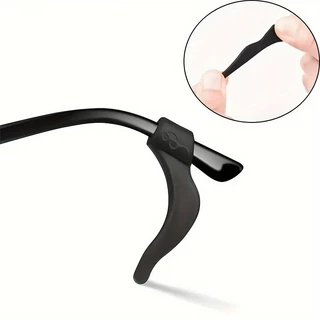 Gancho De Orelha Em Silicone Para Haste De Óculos 1 Par , (2 Unidades) Trava De Silicone Antideslizante Para Oculos Hastes