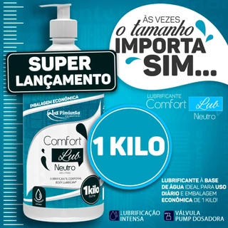 LUBRIFICANTE COMFORT LUB 1KG P/ SEXO ORAL VAGINAL ANAL E MASTURBACAO - MAIOR E + ECONOMICO SEX SHOP