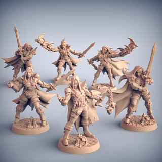 Miniatura RPG D&D Vampiros Sem Alma Dungeons & Dragons Elfos Negros Negromantes Inimigos Monstros