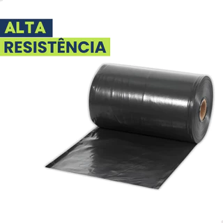 Lona Preta Plástica 6x15 150 Micras Grossa Proteção