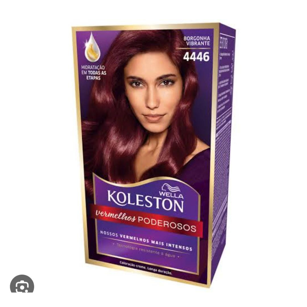 Tinta de Cabelo Koleston Vermelho Intenso 4466 | Shopee Brasil