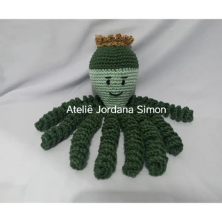 Polvo amigurumi crochê terapeutico detalhes
