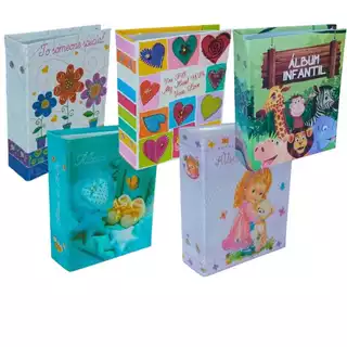 Album para 120 fotos 10x15 Infantil Menino Menina em Oferta na Shopee