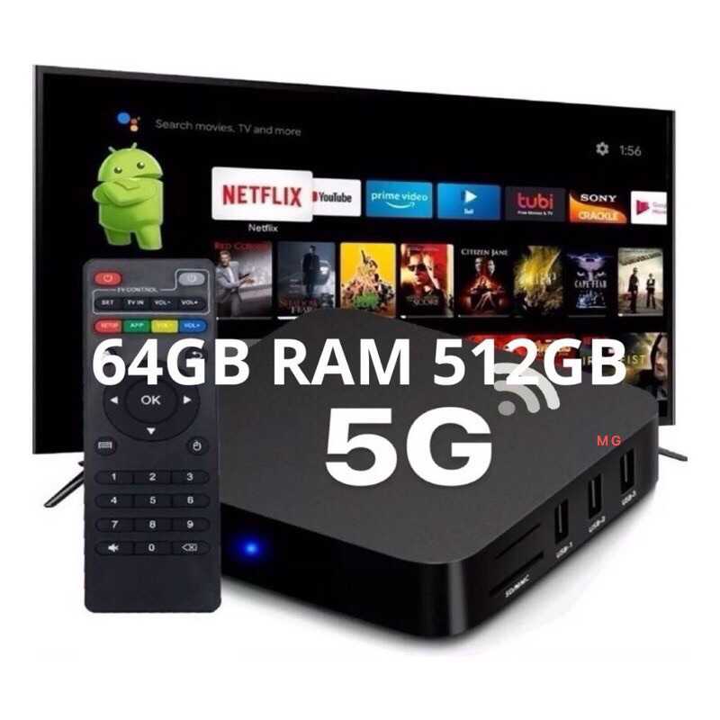 APARELHO CONVERSOR SMART TV ANDROID 12.1 RAM DE 128GB E 512GB DE ROM