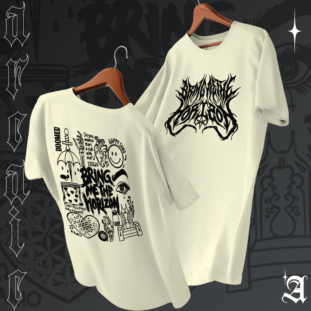 Camiseta Basica Algodao Bring me The Horizon Doomed World Tour