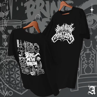 Camiseta Basica Algodao Bring me The Horizon Doomed World Tour Rock N Roll