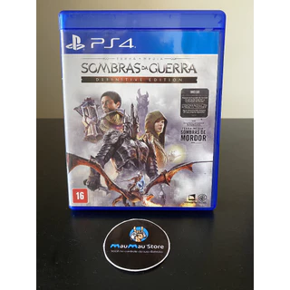 Terra Media Sombras da Guerra Definitive Edition P.S.4 - Original Usado Jogos de Ação Jogos de Playstation Edição definitiva