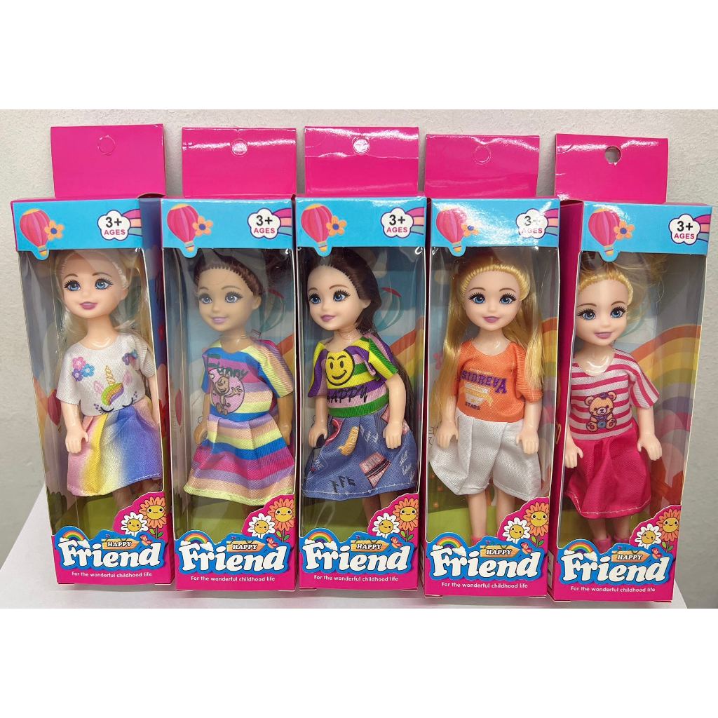 5 pcs Kit Mini Boneca Duda sera enviados o modelo que ouver em estoqui - //N-0152