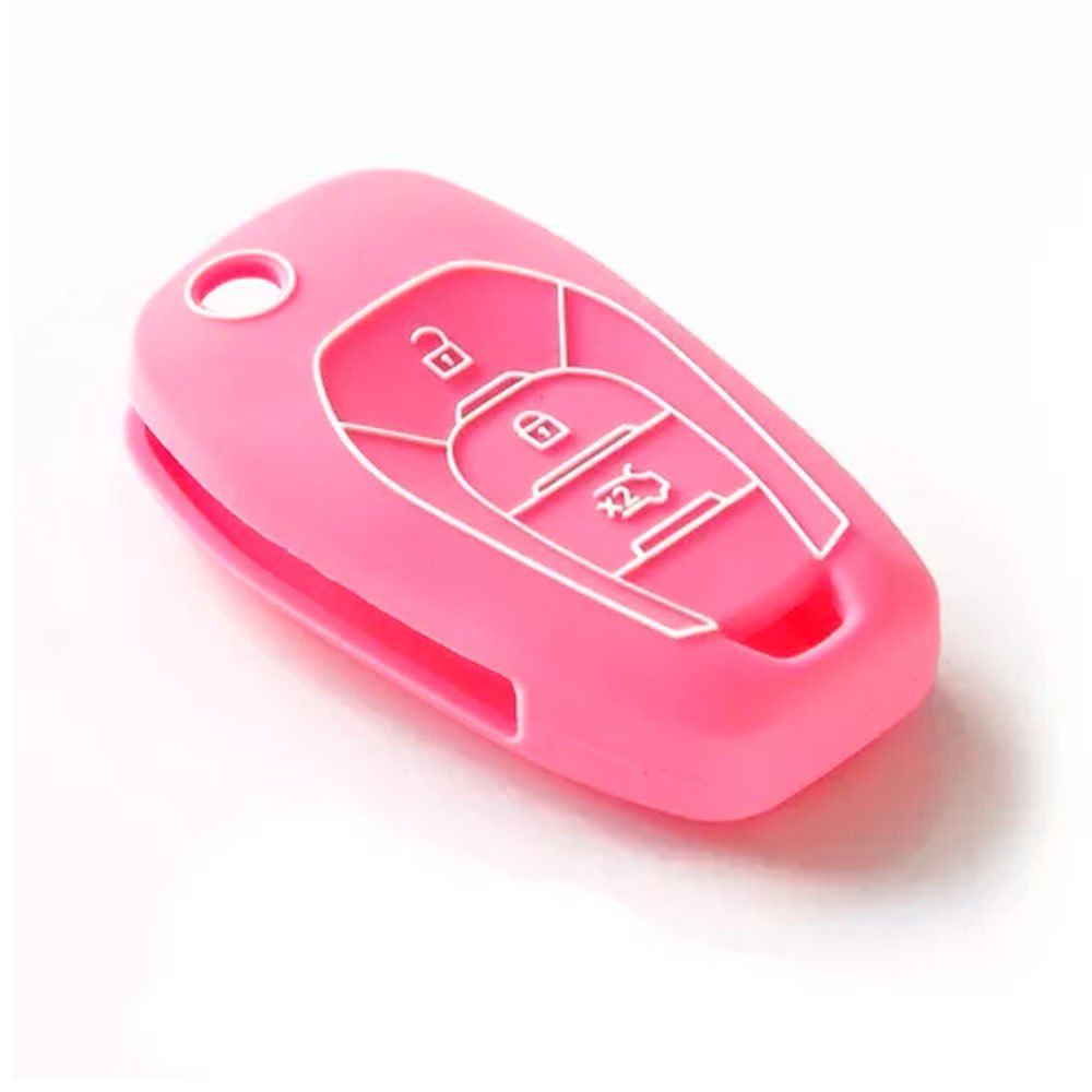 Capa Silicone Proteção Chave Canivete Rosa Onix 2019 Pi0097