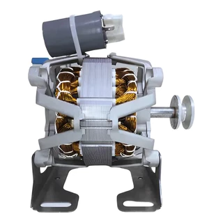 Motor De Tanquinho 27mm 220v Com Base Tanque Polia V