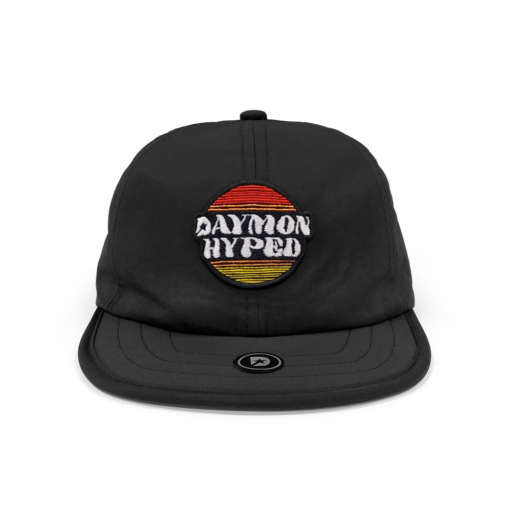Boné Aba Reta Six Panel Dad hat Rising Sun black Proteção UV Aba em E.V