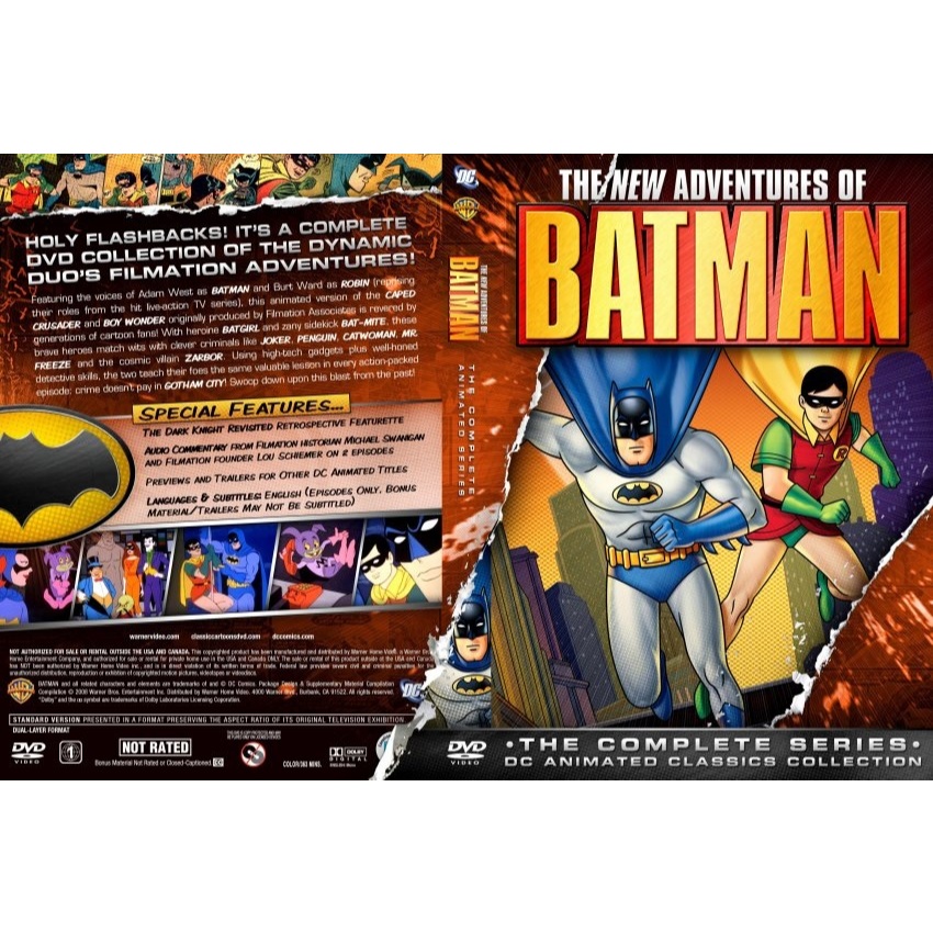 DVD As Aventuras de Batman e Robin 1968/69 (17 Episódios) Dublado