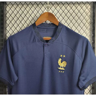 22/2023 camisa time de futebol França I azul torcedor masculina
