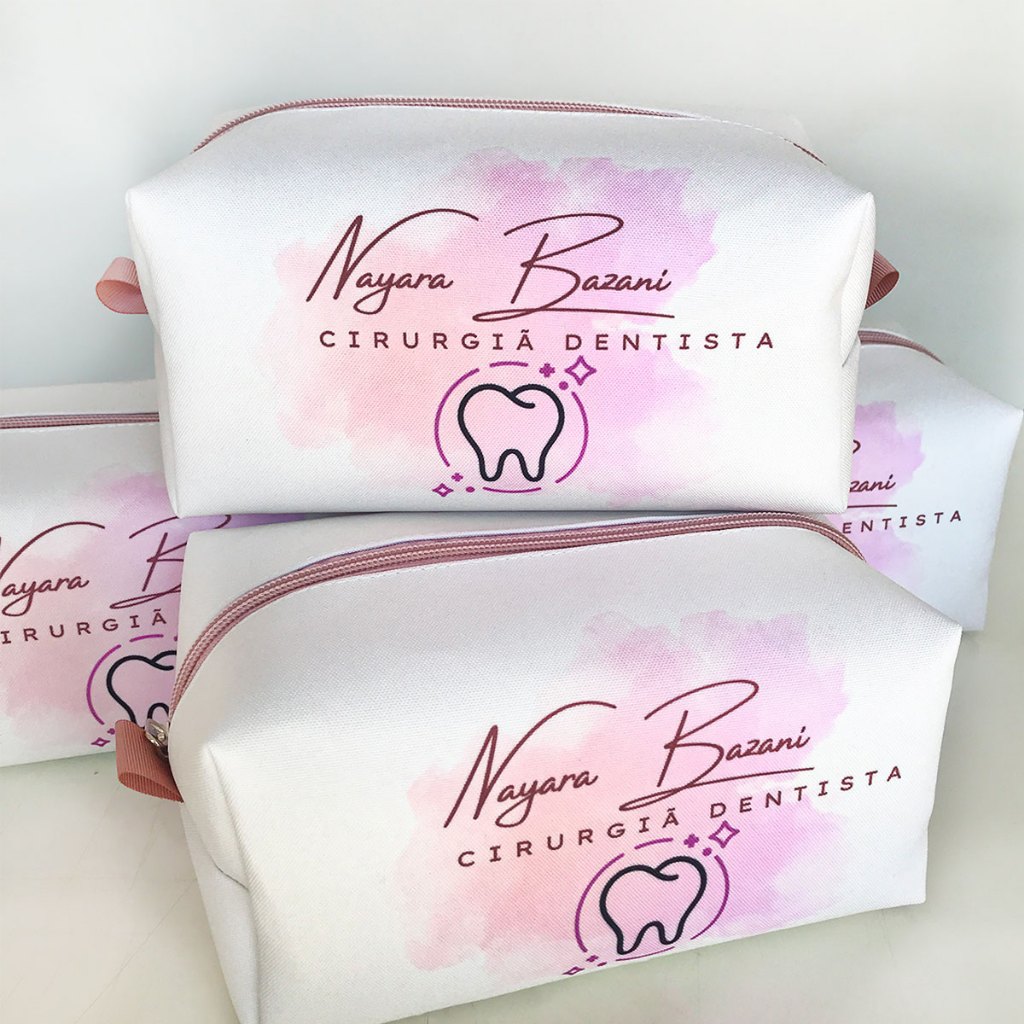 10 Necessaire Personalizada box G lembrancinha brinde com logo ou nome