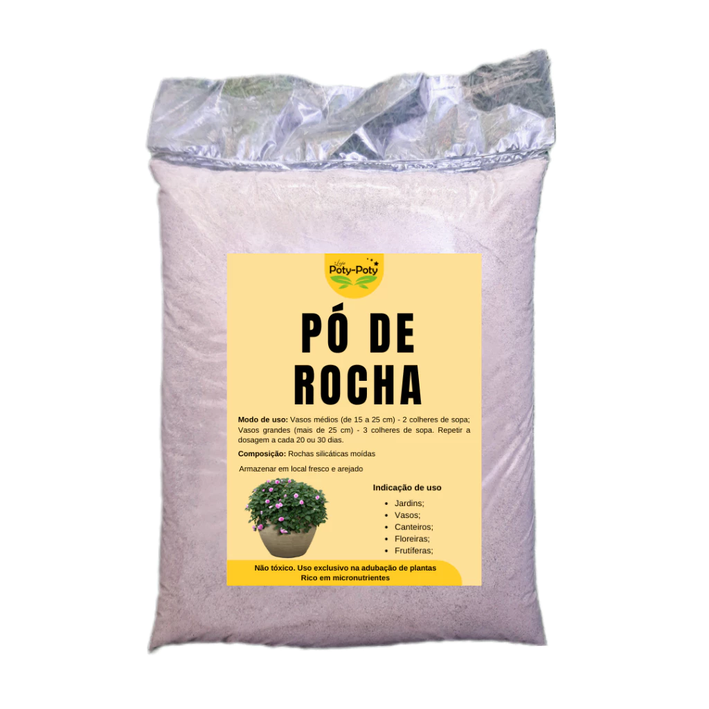 12 Kg Pó de Rocha Remineralizador Fonte Micronutrientes