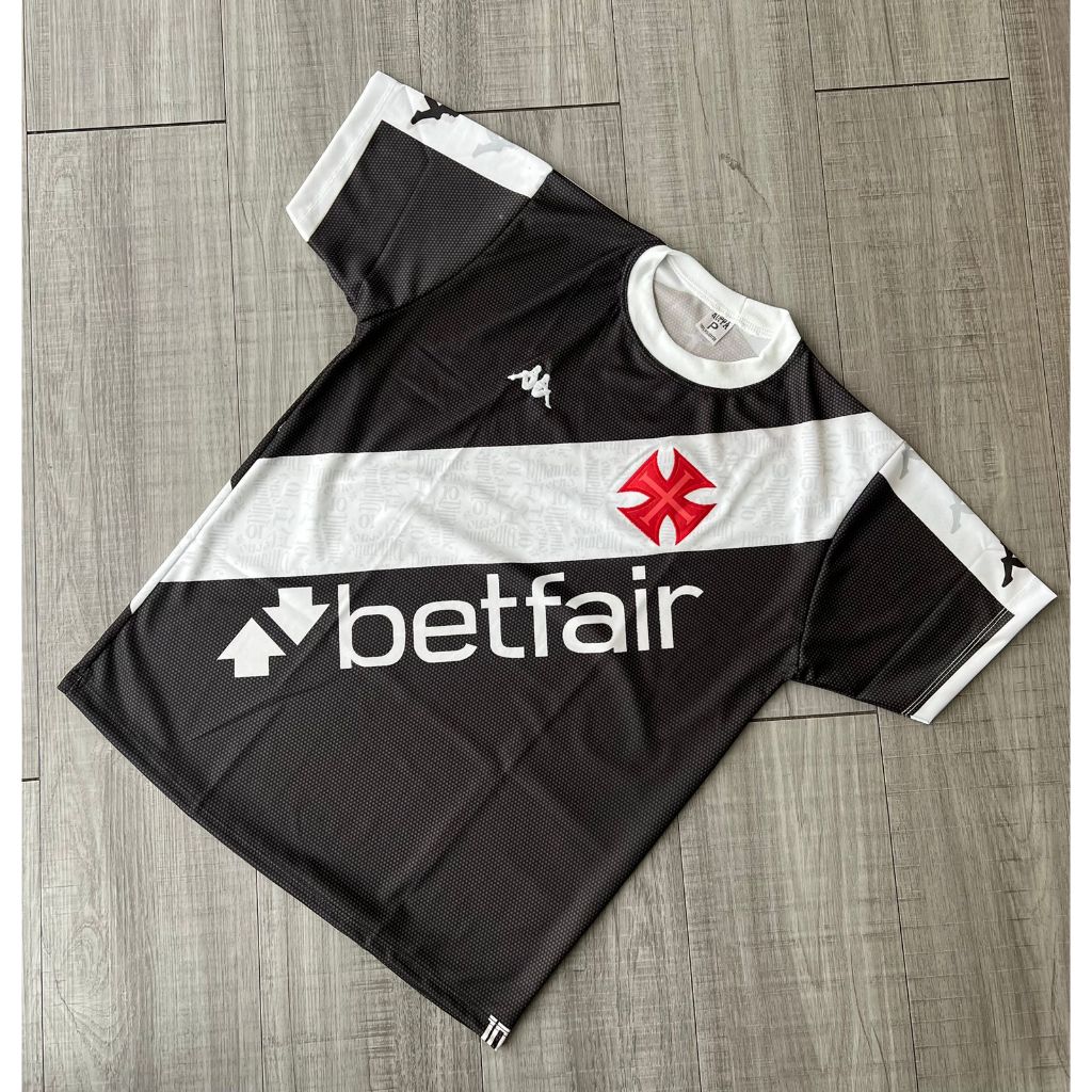 Camiseta Vasco da gama bordadas torcedor lançamento 2024