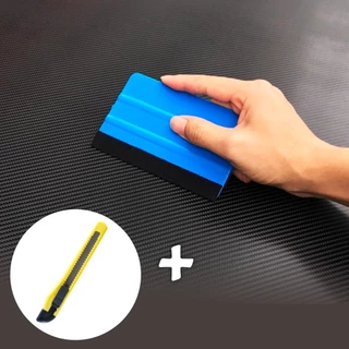 Espátula de Silicone Com Feltro e Estilete para Papel de Parede