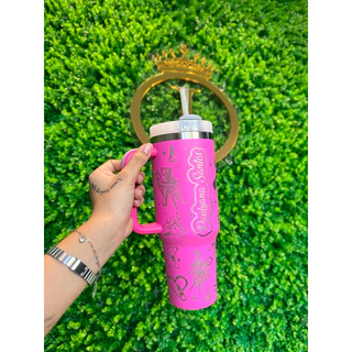 Copo Quencheer 1,2L Termico com Canudo TODO PERSONALIZADO