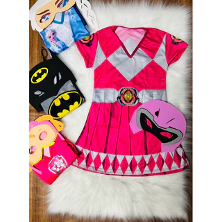 POWER RANGER FANTASIA INFANTIL VESTIDO C/ACESSÓRIO