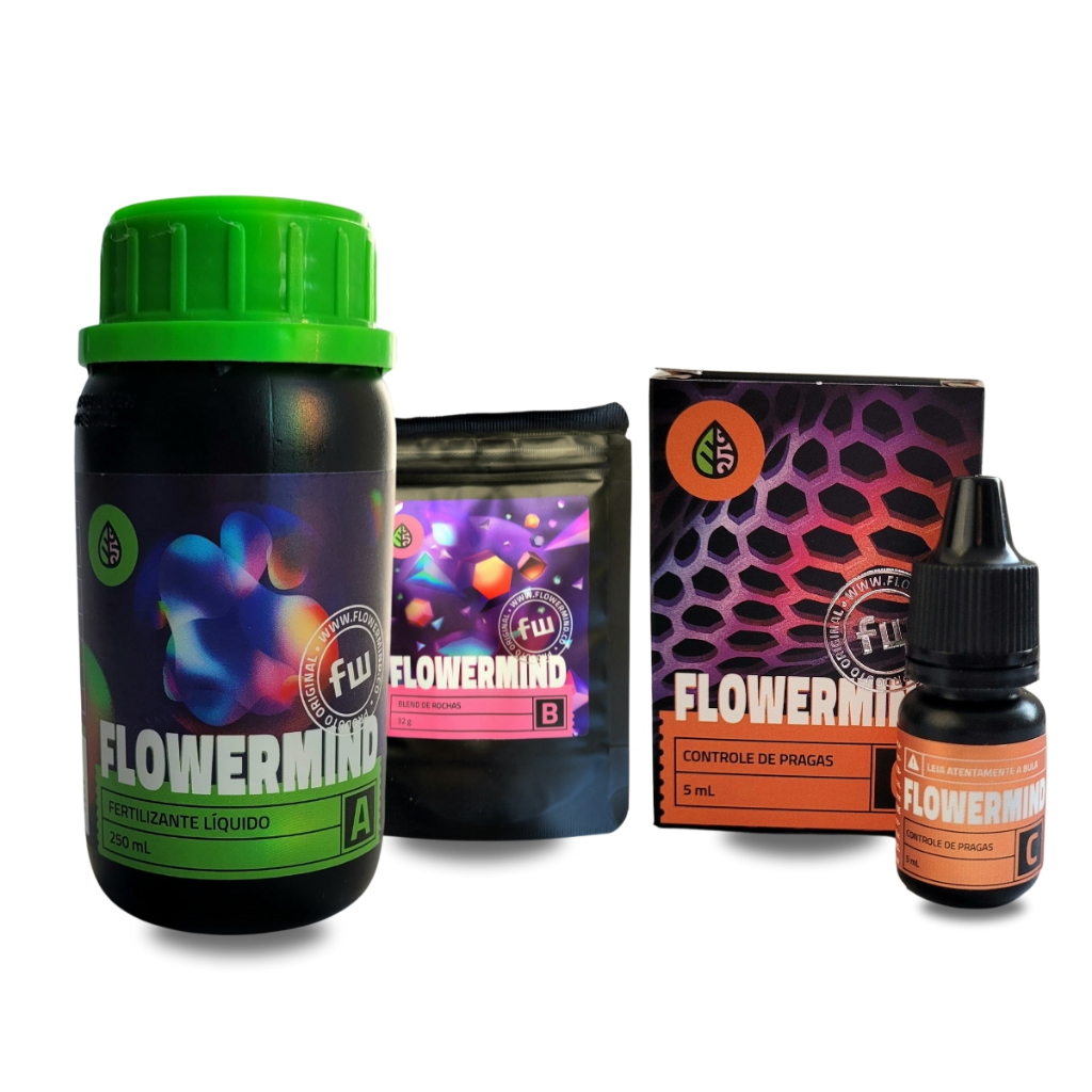 Kit Fertilizante Flowermind P 250 Ml + Controle Pragas 5ml | Shopee Brasil