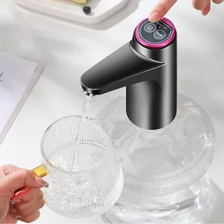 2Kit Usb BotãO AutomáTico Bebedouro Bomba EléTrica Agua RecarregáVel Dispenser Universal Carregamento