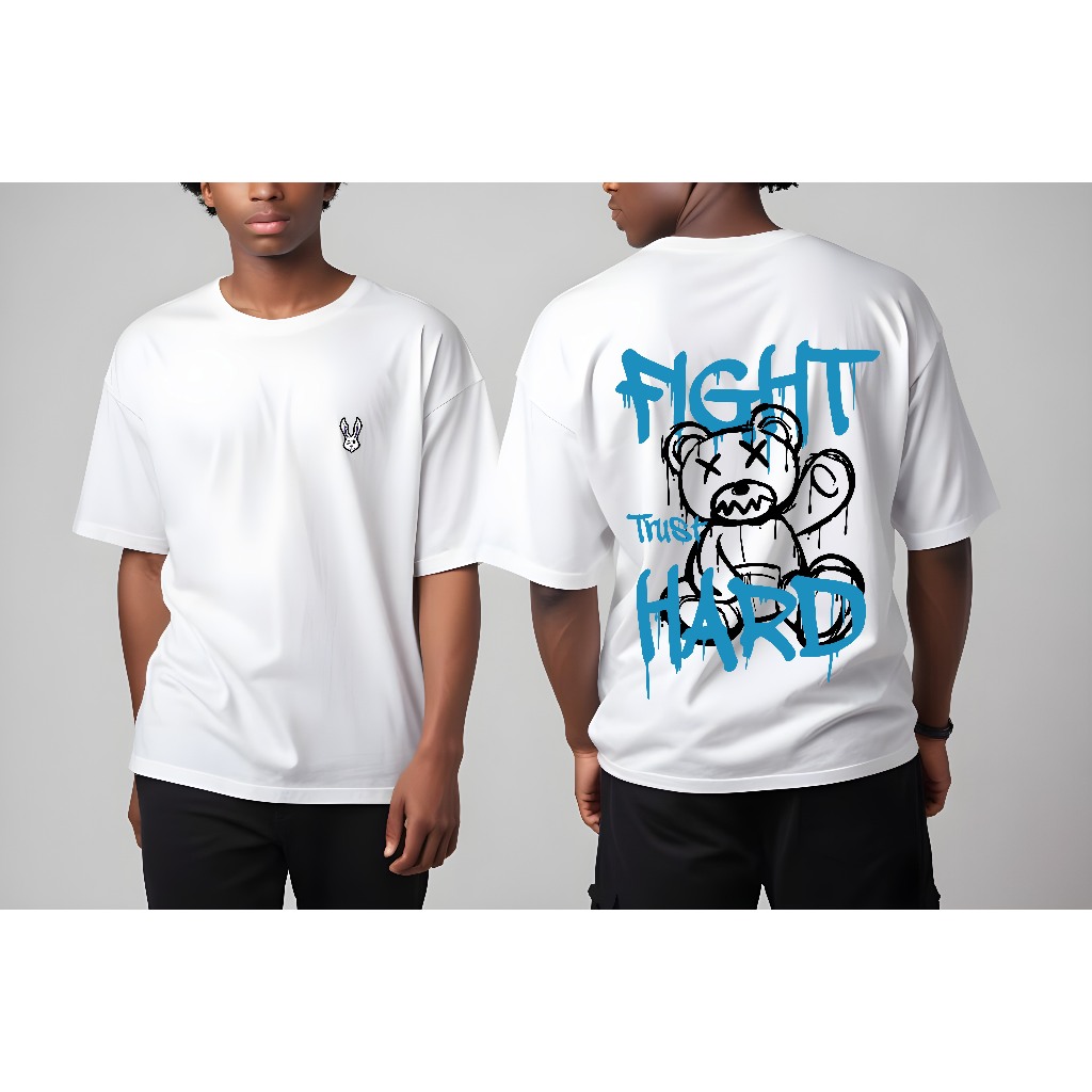 Camiseta Oversized Fight Hard
