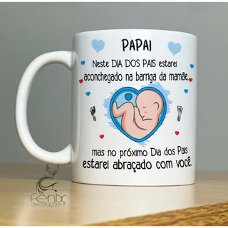 Caneca Dia dos Pais - Para o Futuro Papai - Porcelana 325 ML