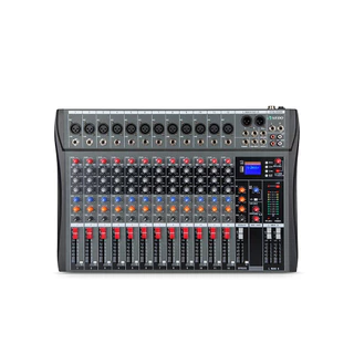 VEDO 12-Channel Professional Mixer Sound Mixing Console Entrada de computador USB Audio Mixer Interface Placa de som