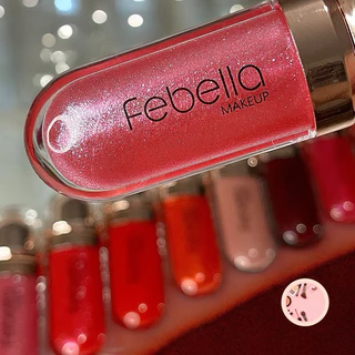 GLOSS 3D Febella 12 Cores Brilho Labial Hidratante Longa Duração com Glitter Tipo Kiko