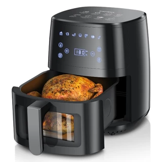 ESHMEL Fritadeira Elétrica Air Fryer 5L 127/220V Airfryer Botão Fritadeira Sem Óleo Ayr Fryer 1400W