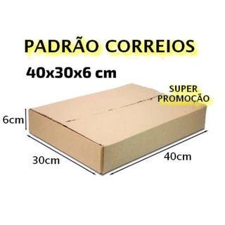 10 CAIXAS DE PAPELÃO 40x30x6 - Atacado Correios Notebook Tablet