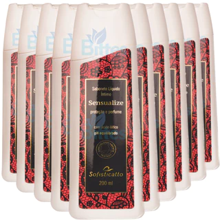 10 SABONETE ÍNTIMO SENSUALIZE SOFISTICATTO COSMÉTICOS PROTEÇÃO E PERFUME