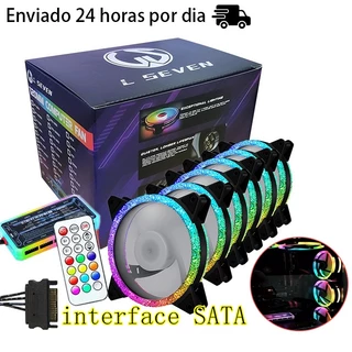 Kit Cooler Fan Rgb 120mm + Controladora Interface SATA