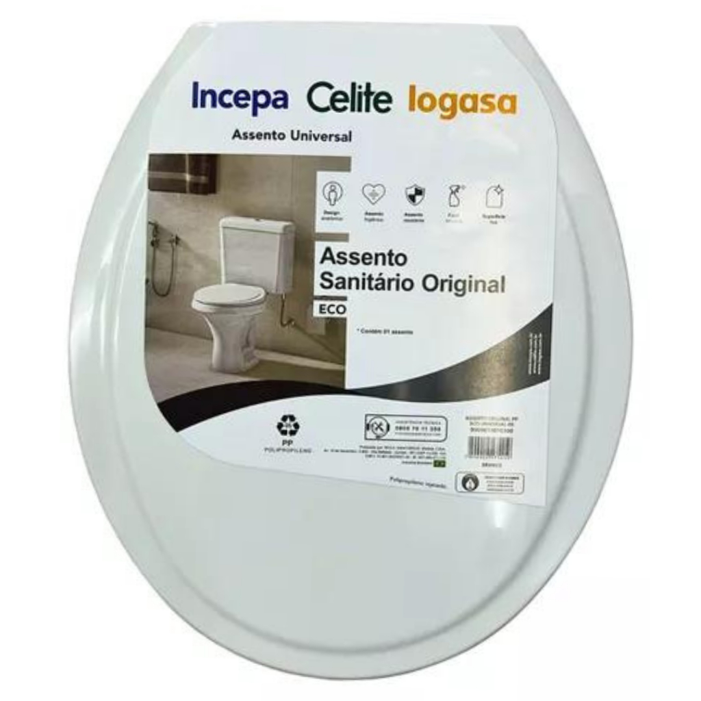 Assento Incepa Celite Logasa Eco Pp Branca Universal