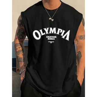 Regata Camisa Masculina Regata Oversized Lançamento Olympia Camisa Para Treino