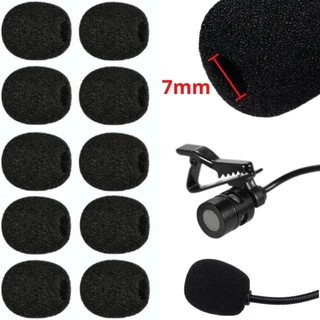 Kit 10 Espumas Microfone Lapela Headset Filtro Protetor