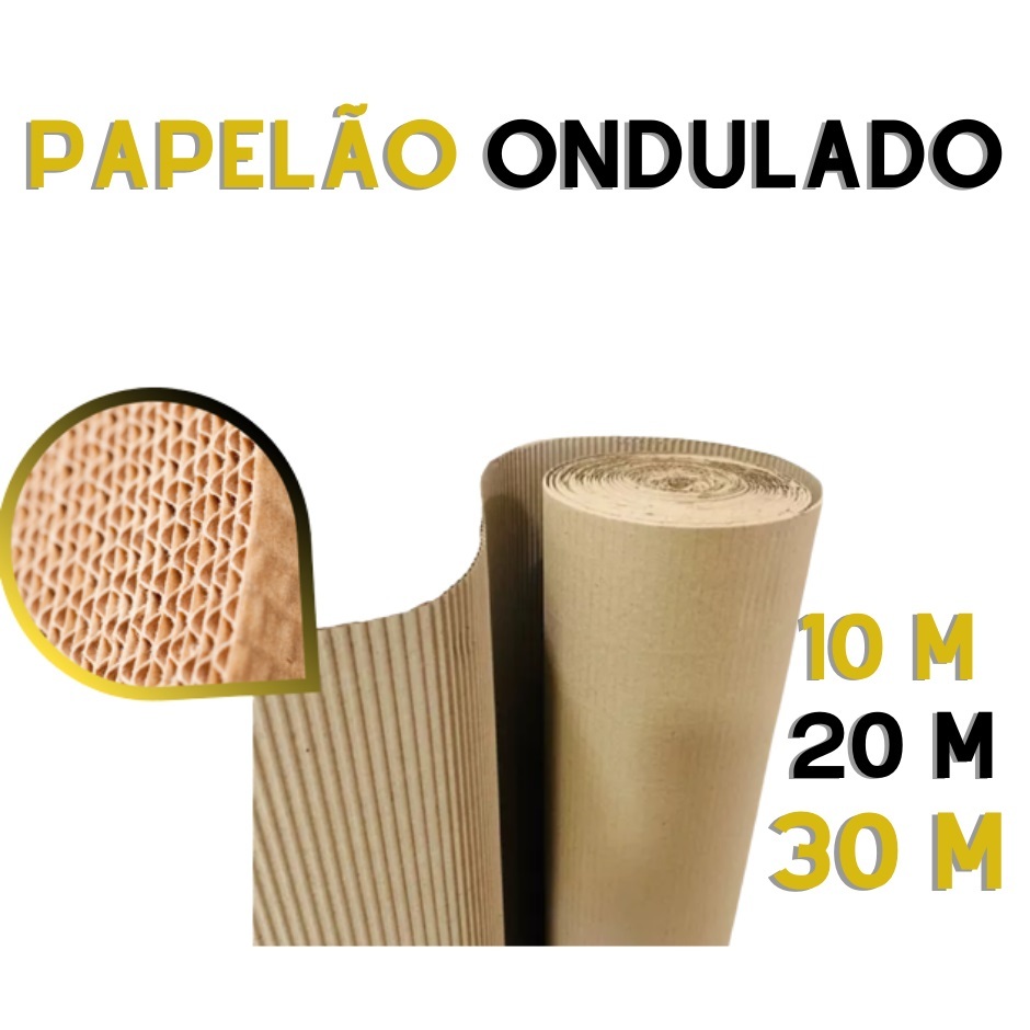 Rolo Papelão Ondulado 60CM X 20M - Construção, Mudança, Reforma ...