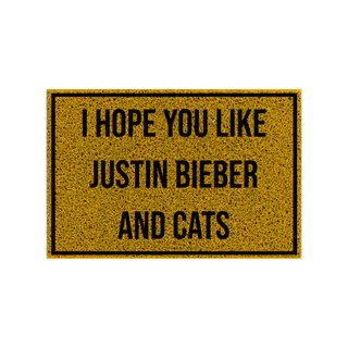 Tapete capacho I HOPE YOU LIKE JUSTIN BIEBER