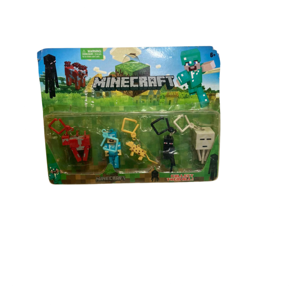 Kit Bonecos Minecraft Cartela | Shopee Brasil