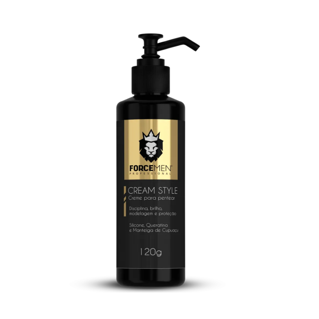 creme de pentear masculino-cream style-profissional-barbearia-force men ...