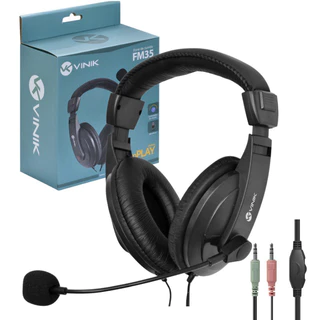 Fone Headset GO PLAY VINIK FM35 P2 Headphone Headfone para PC gamer ou CELULAR SMARTPHONE SMARTFONE