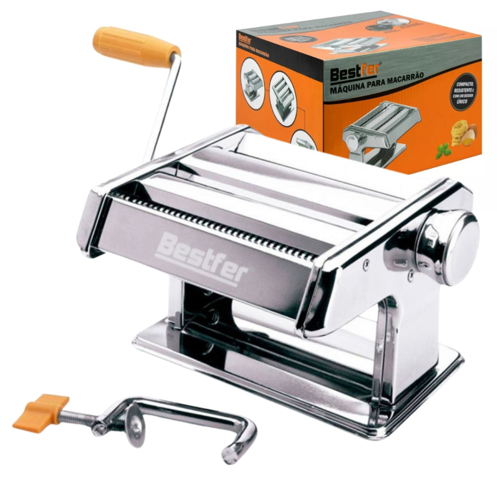Máquina de Macarrão Massa Caseira Pastel Profissional Inox c