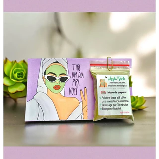 50/250 lembrancinha para cliente mimo sachê de argila com modo de uso argila dia da mulher mimo aniversário festa em Oferta na Shopee