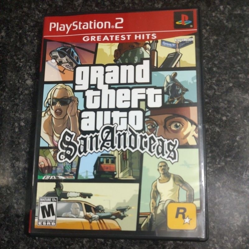 Jogo Original PS2 - GTA San Andreas (Com Manual) | Shopee Brasil