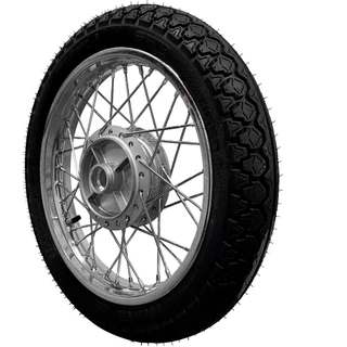 Roda Traseira Biz 100 Biz100 Biz 125 Biz125 Todas Cromada Raio 4mm Montada Com Pneu