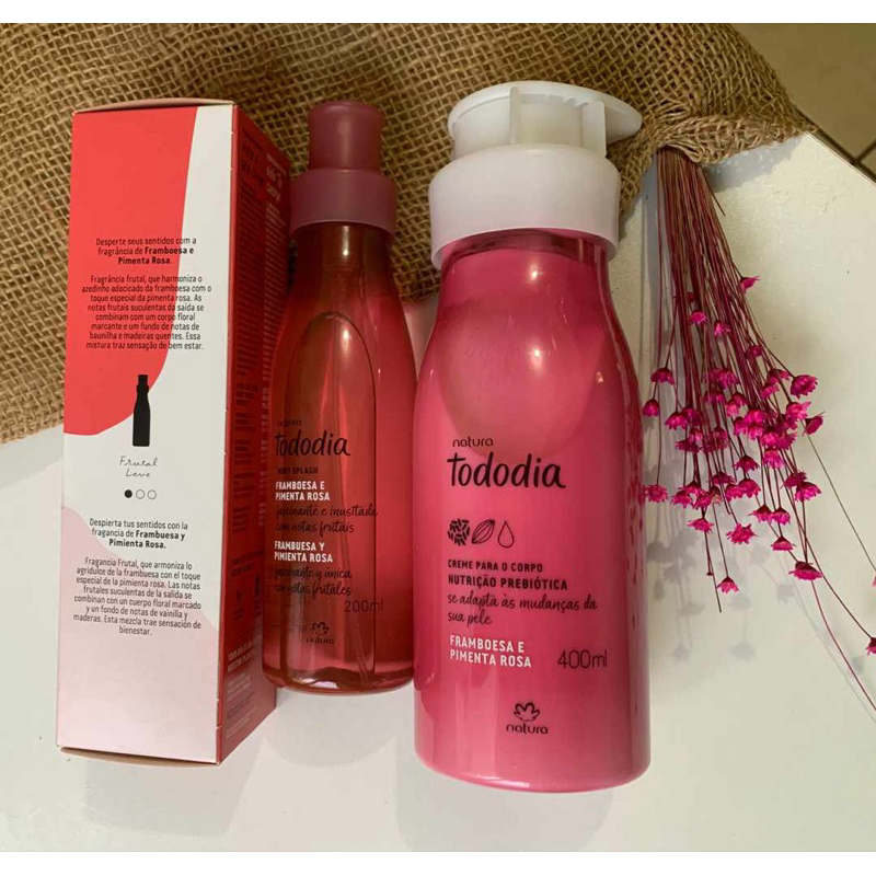 Kit Natura Tododia – Hidratante + Body Splash (Várias Fragrâncias