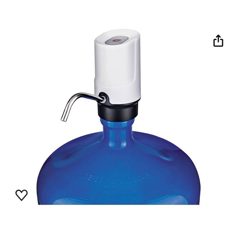 Bomba Elétrica Plus para Galão de Água, recarregável USB, Branca, BMB0679, Euro Home