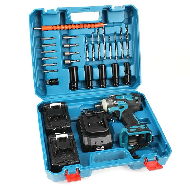 Chave De Impacto/Parafusadeira Furadeira 02 Baterias 21V 36V 48V Universal 110V e 220V
